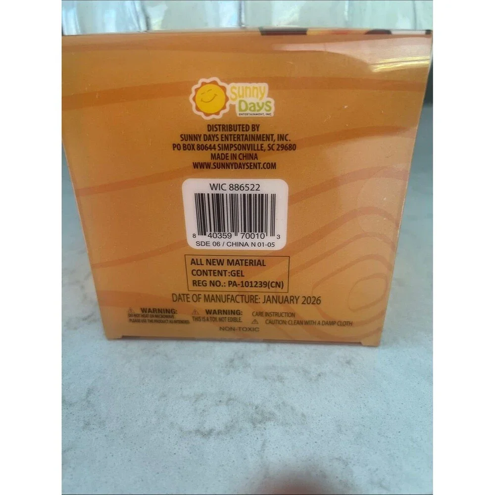 Giggle Zone Squeeze Cheese Block Large Squishy Sensory Fidget Stress BNWT